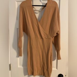 Wrap Sweater Dress